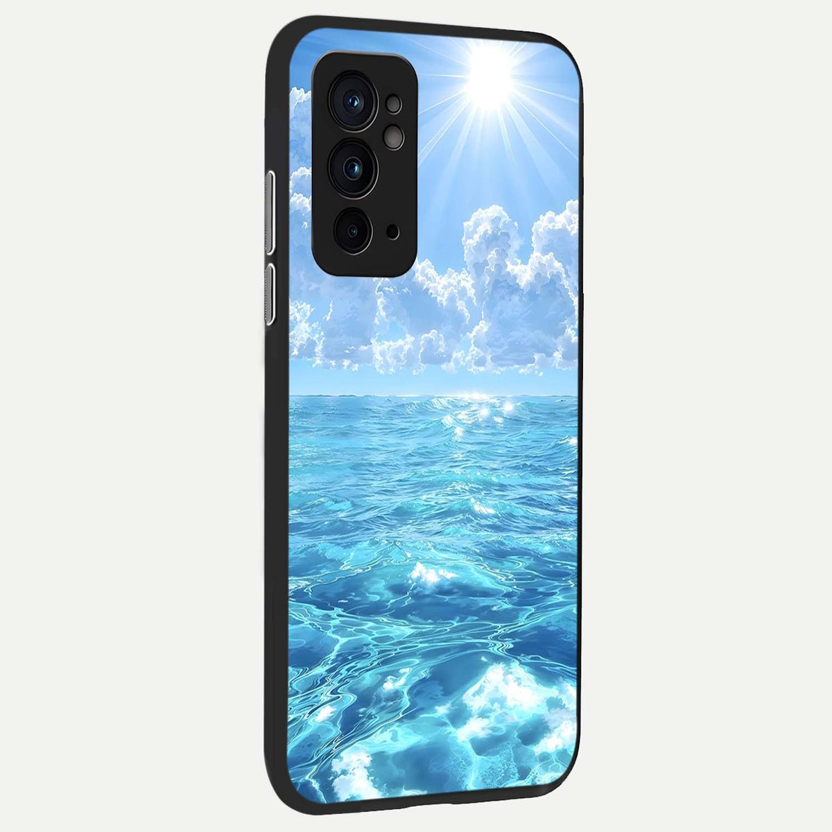 Endless Ocean Horizon back cover For OnePlus 9RT slim fit glass case with vibrant aesthetic design