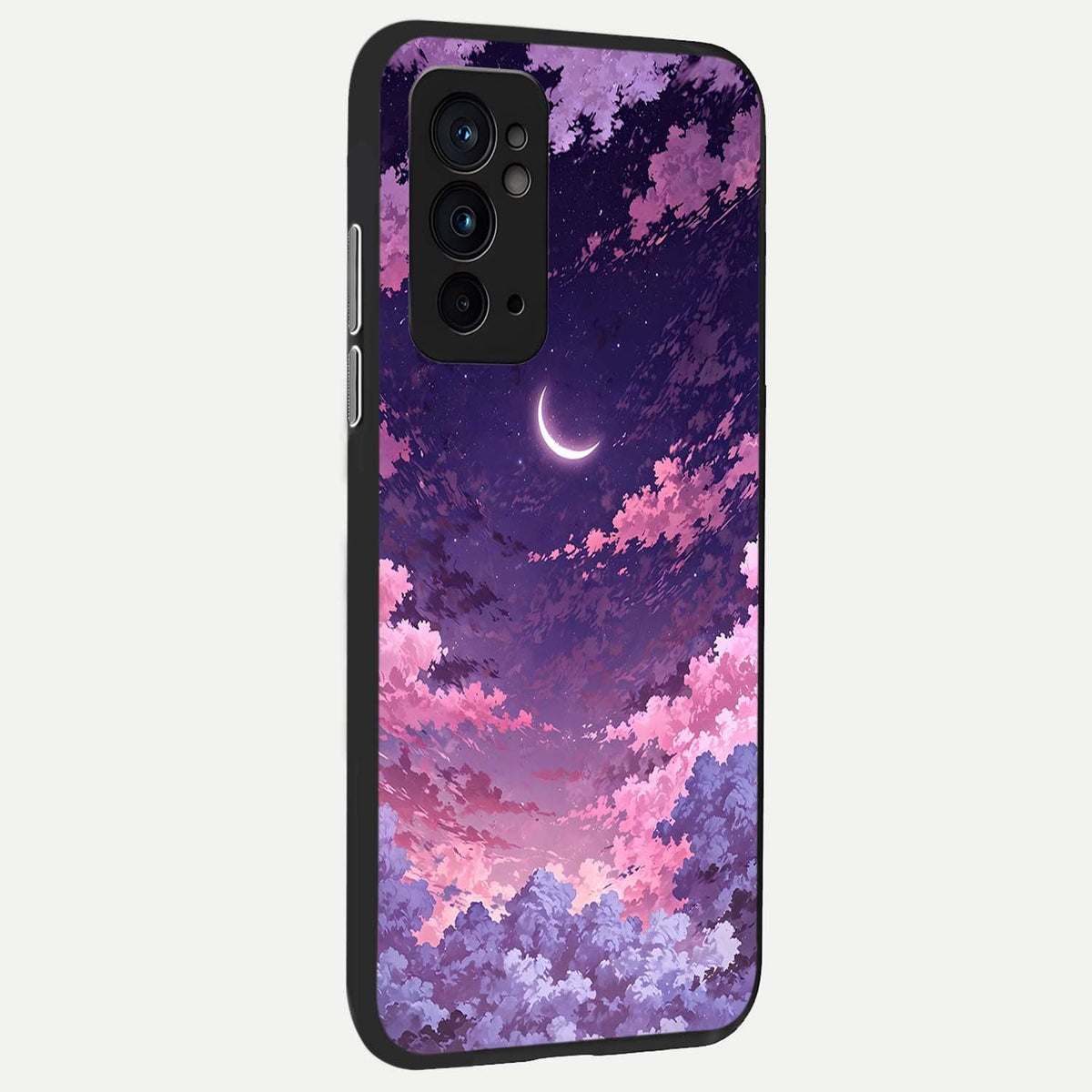 Sky Drift Clouds back cover For OnePlus 9RT slim fit glass case with vibrant aesthetic design
