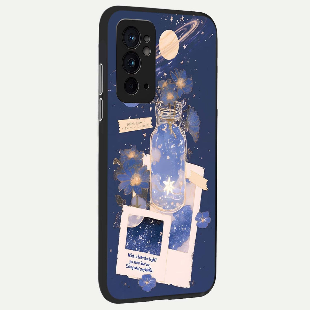 Starlit Cosmic Jar back cover For OnePlus 9RT slim fit glass case with vibrant aesthetic design
