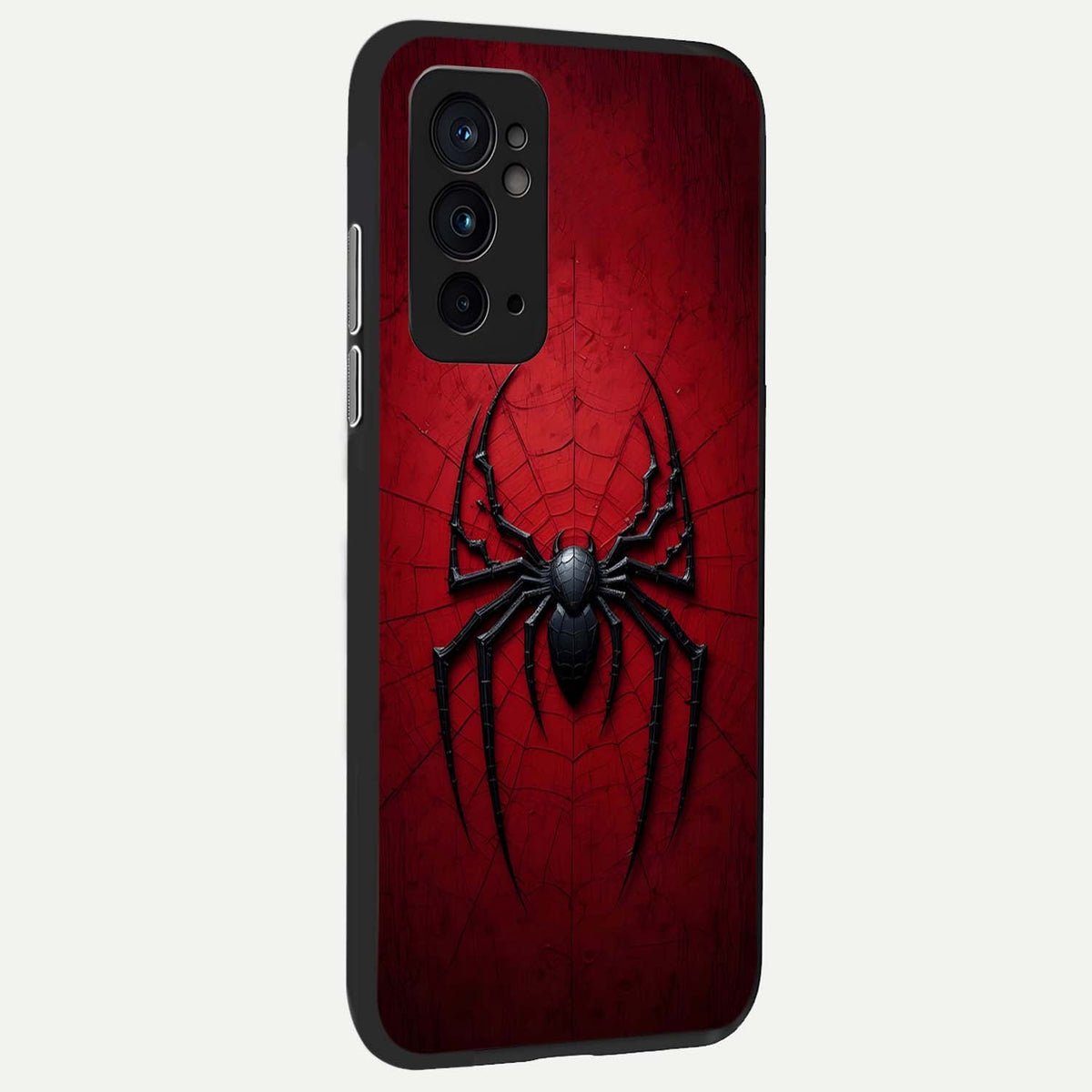 Superhero Web Emblem back cover For OnePlus 9RT slim fit glass case with vibrant aesthetic design
