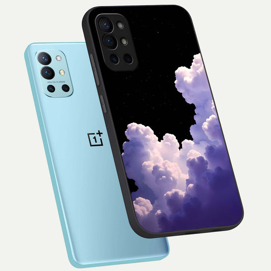 Starlit Night Whispers phone case For OnePlus 9R showing premium glass back cover with detailed artwork