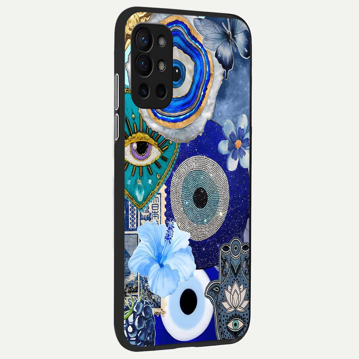 Celestial Blue Vision back cover For OnePlus 9R slim fit glass case with vibrant aesthetic design