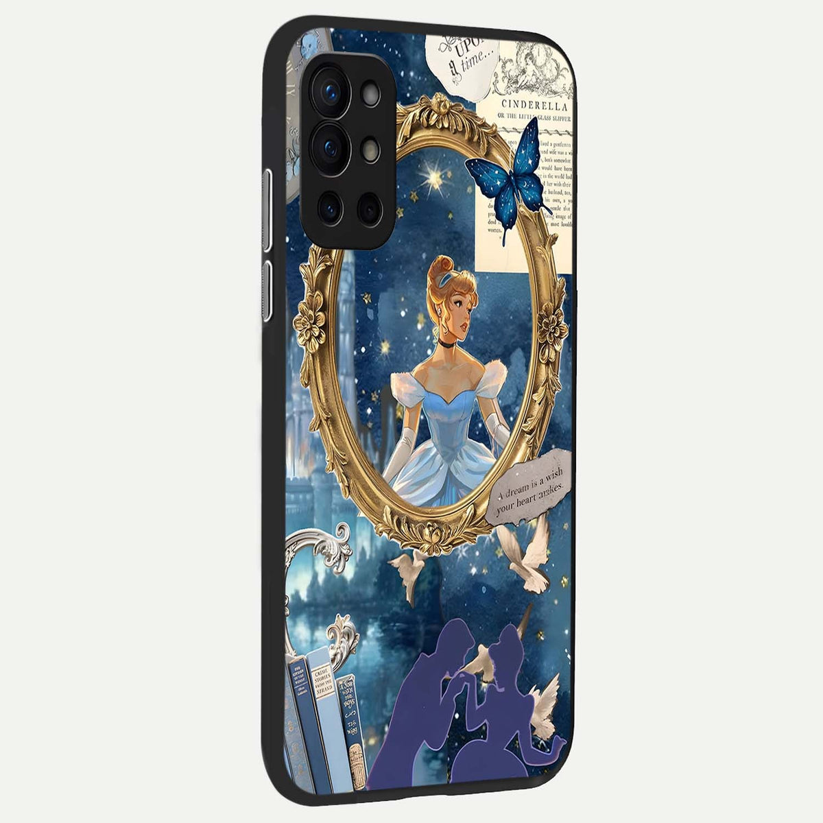 Midnight Queen back cover For OnePlus 9R slim fit glass case with vibrant aesthetic design