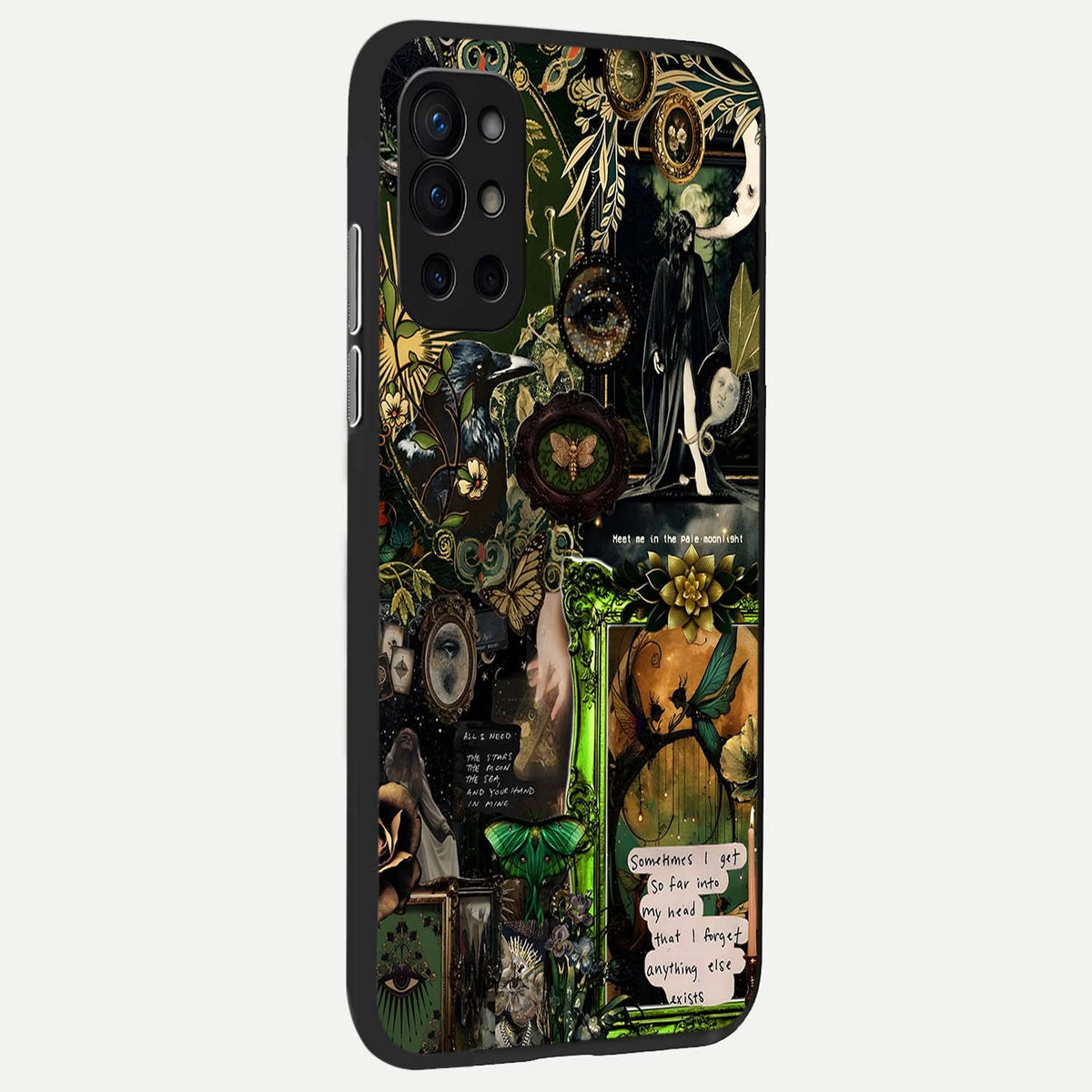 Mystic Woods Secret back cover For OnePlus 9R slim fit glass case with vibrant aesthetic design