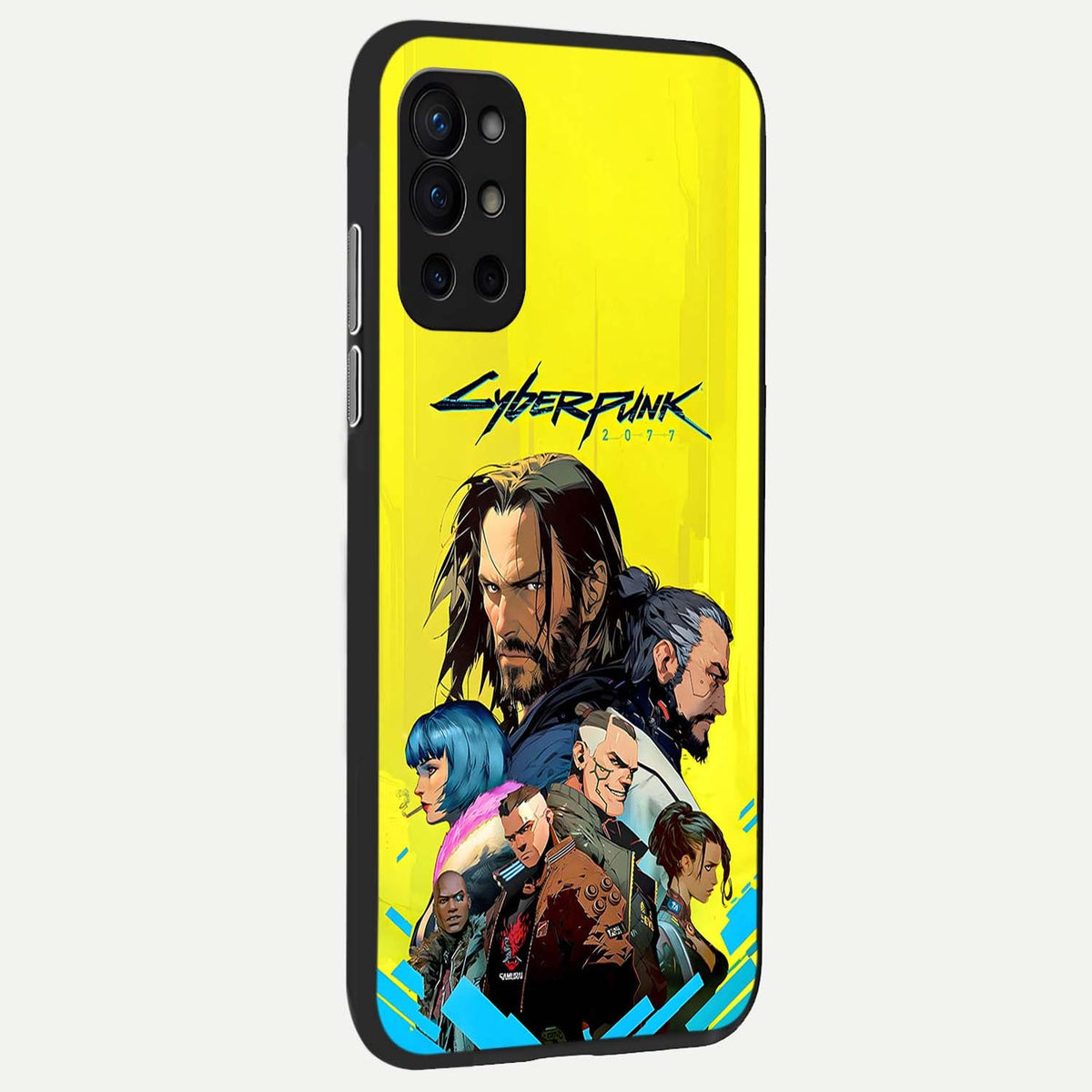 Neon Rebel Genesis back cover For OnePlus 9R slim fit glass case with vibrant aesthetic design