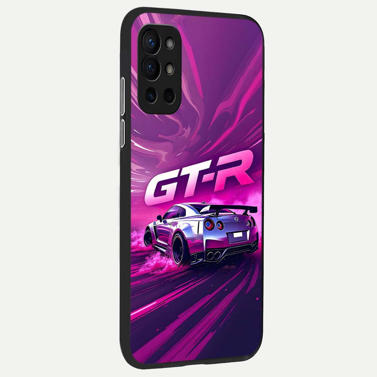 Speed Drift Legend back cover For OnePlus 9R slim fit glass case with vibrant aesthetic design