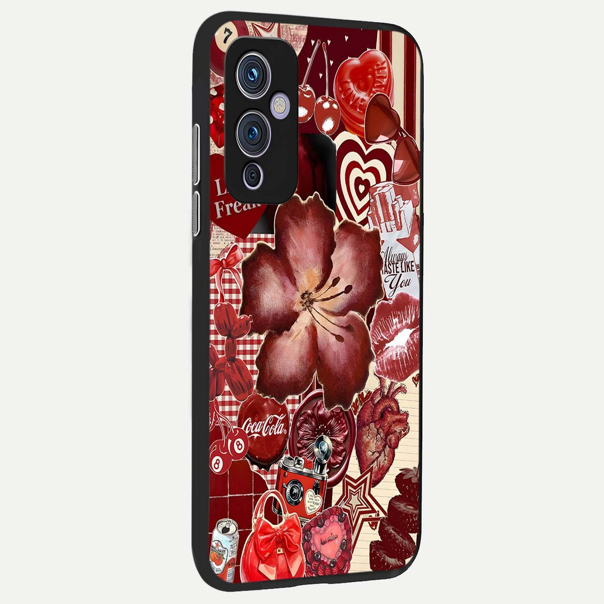 Aesthetic Little Freak back cover For OnePlus 9 slim fit glass case with vibrant aesthetic design