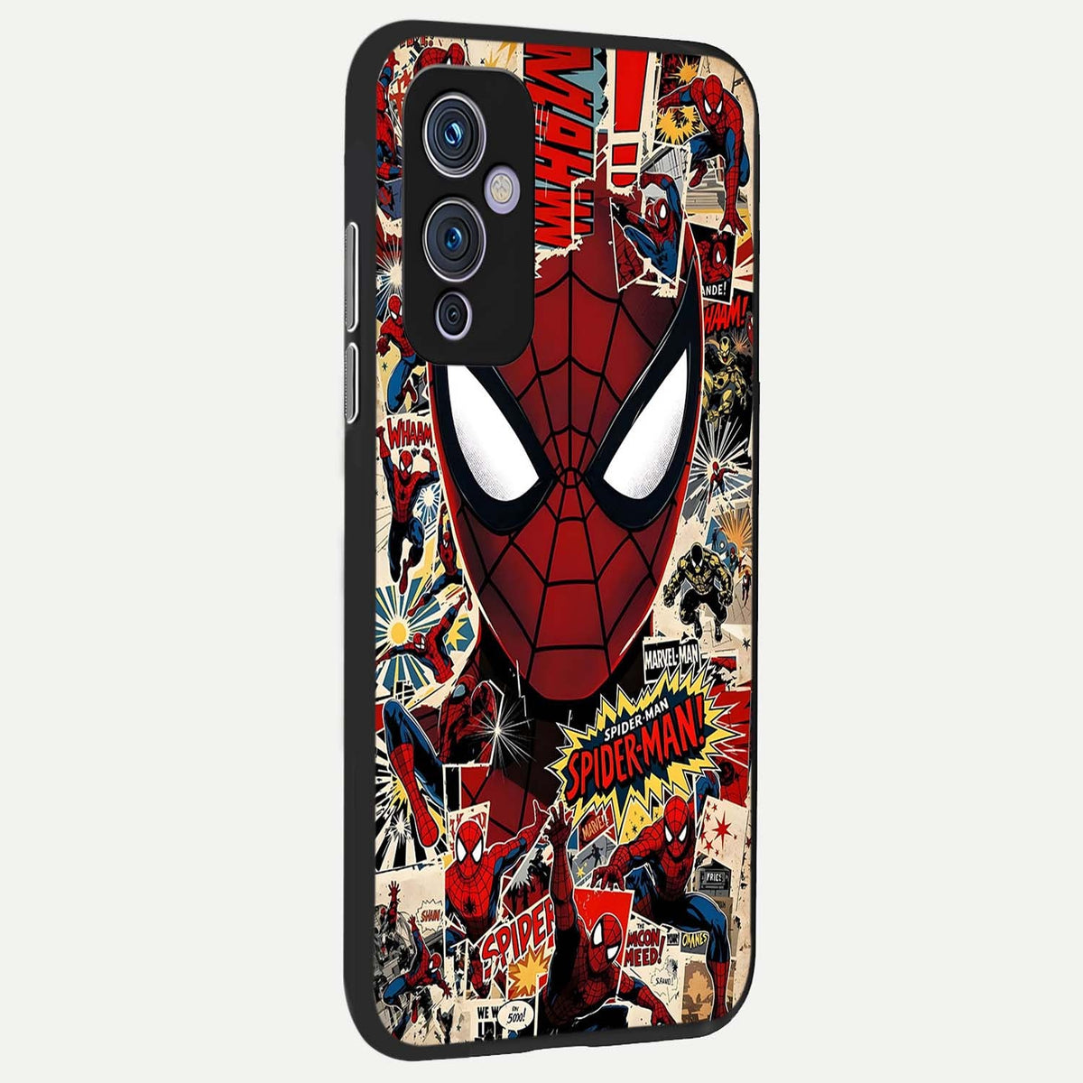 Aesthetic Wonder Spider back cover For OnePlus 9 slim fit glass case with vibrant aesthetic design