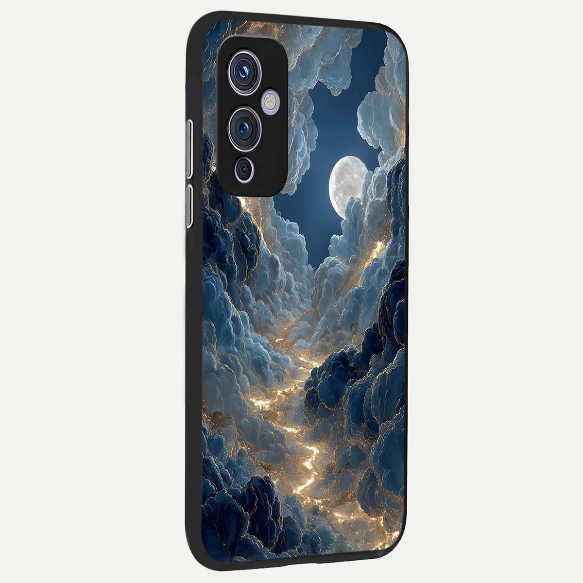 Celestial Cloud Road back cover For OnePlus 9 slim fit glass case with vibrant aesthetic design
