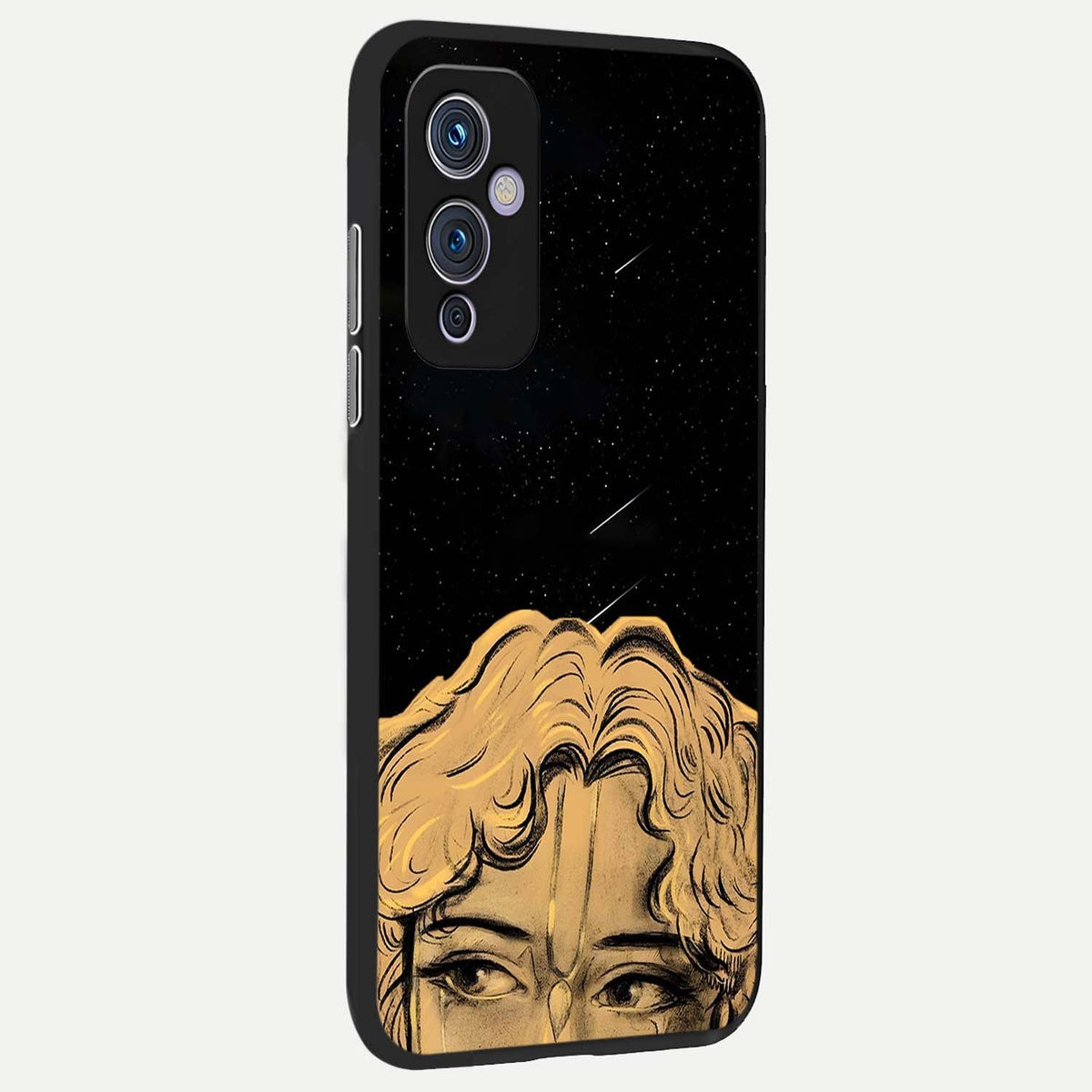 Celestial Gods Plan back cover For OnePlus 9 slim fit glass case with vibrant aesthetic design