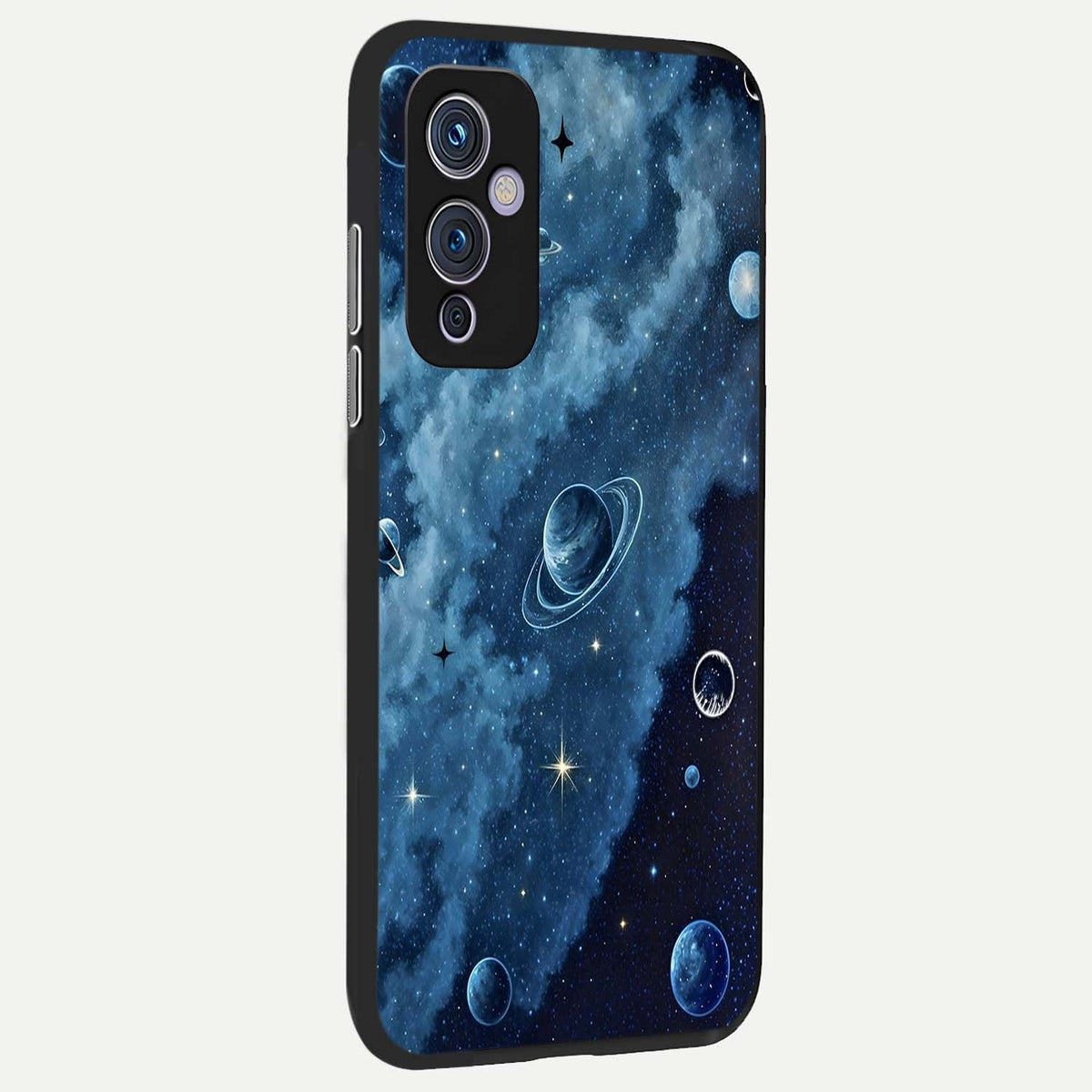 Galaxy Dream Space back cover For OnePlus 9 slim fit glass case with vibrant aesthetic design