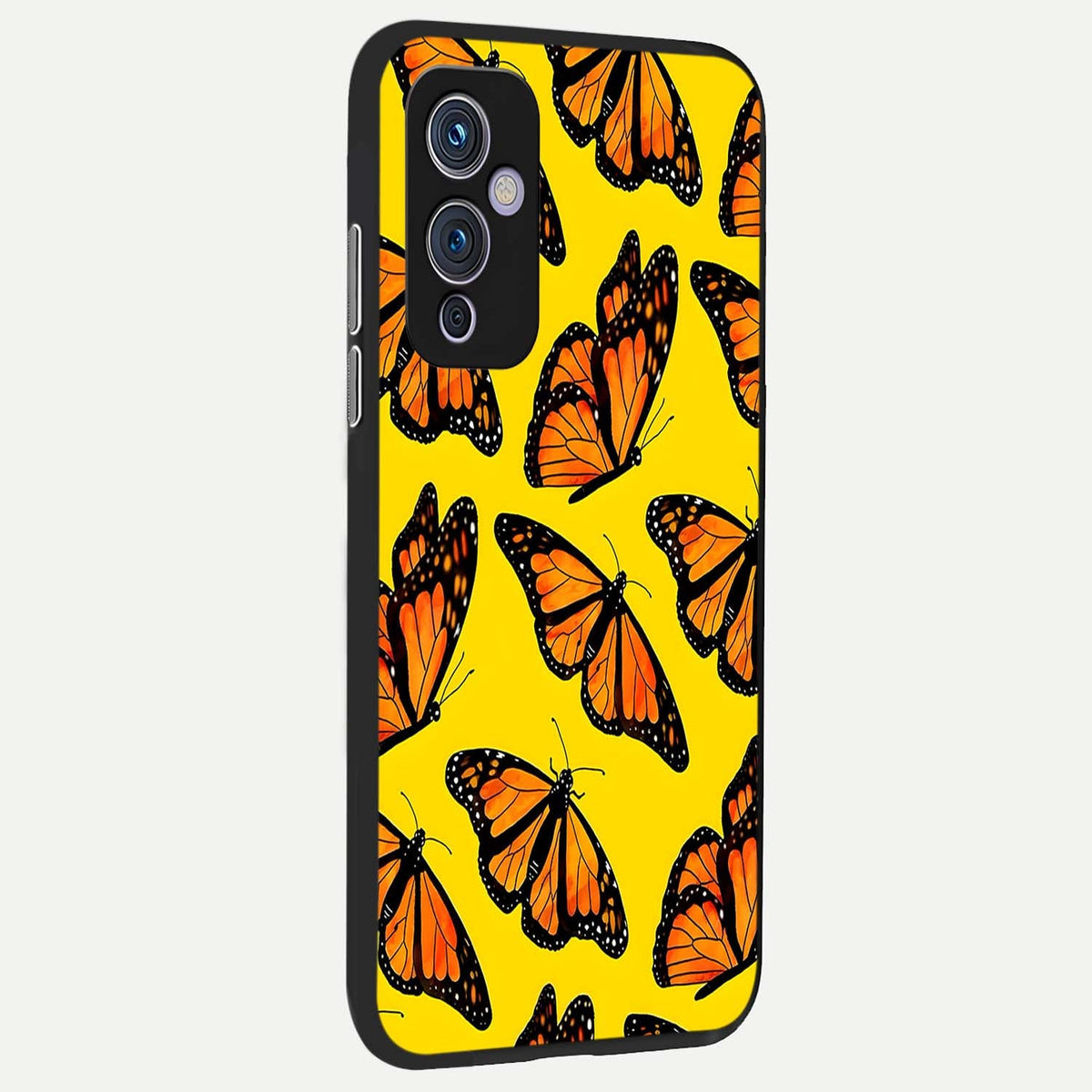 Golden Wing Flight back cover For OnePlus 9 slim fit glass case with vibrant aesthetic design