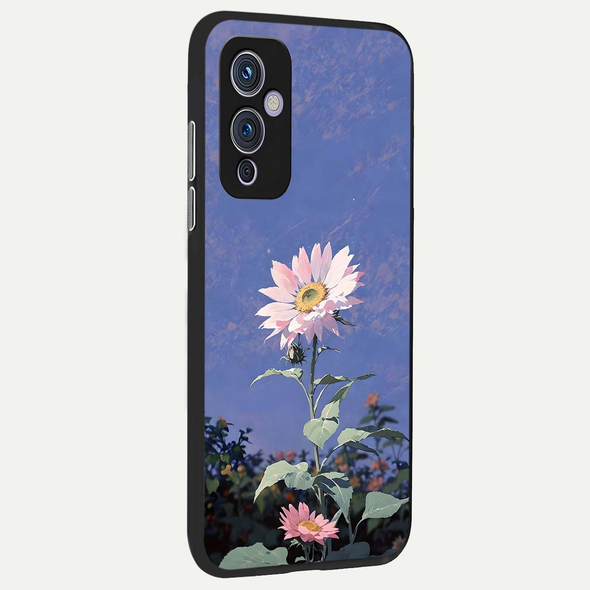 Pink Shells Outline back cover For OnePlus 9 slim fit glass case with vibrant aesthetic design
