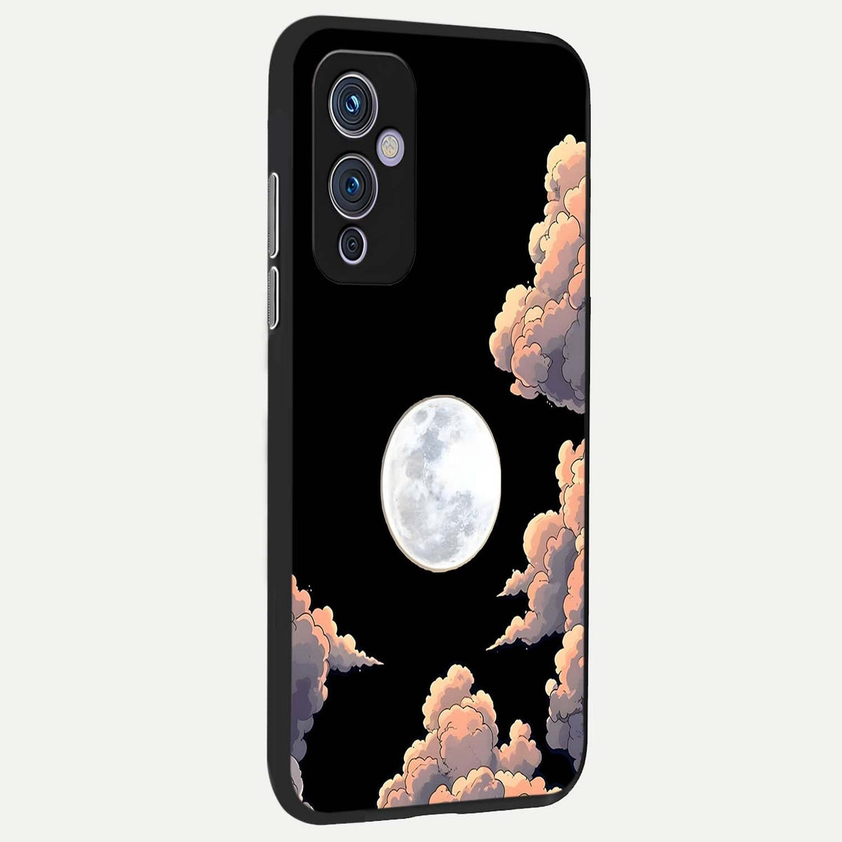Shade Cloud Moon back cover For OnePlus 9 slim fit glass case with vibrant aesthetic design