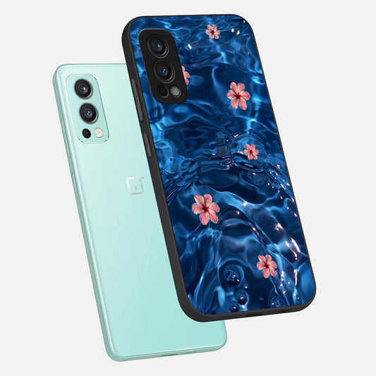 Bloom Thread Art phone case For OnePlus Nord 2 showing premium glass back cover with detailed artwork