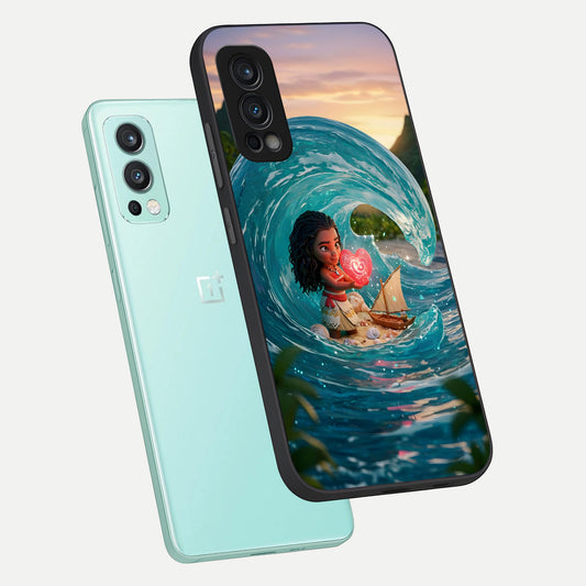 Heart of Ocean phone case For OnePlus Nord 2 showing premium glass back cover with detailed artwork