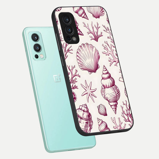 Pink Power Sparks phone case For OnePlus Nord 2 showing premium glass back cover with detailed artwork