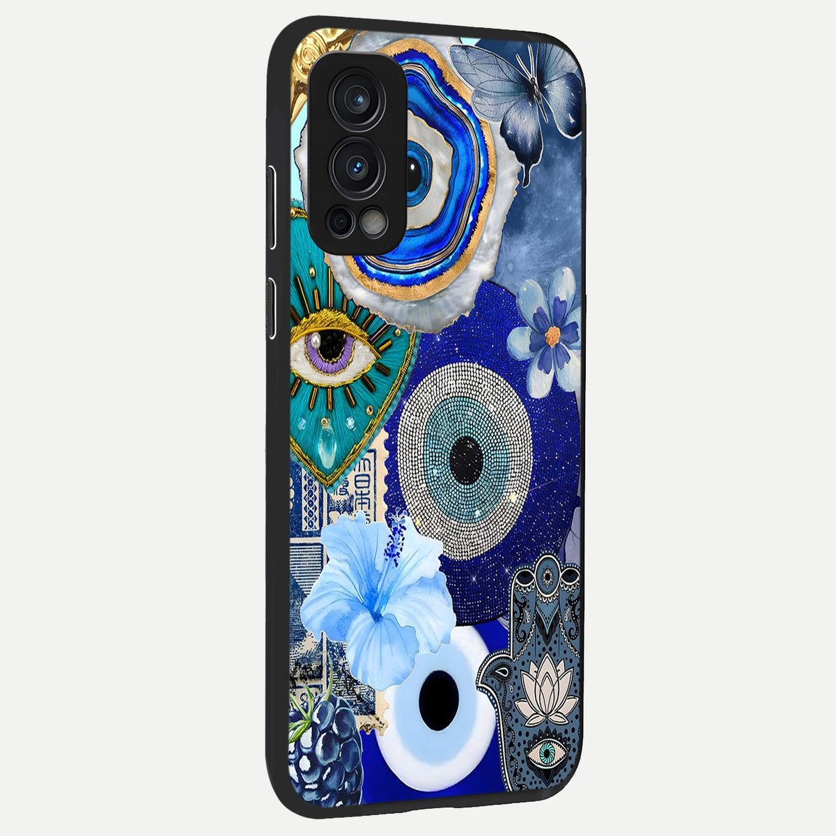Celestial Blue Vision back cover For OnePlus Nord 2 slim fit glass case with vibrant aesthetic design