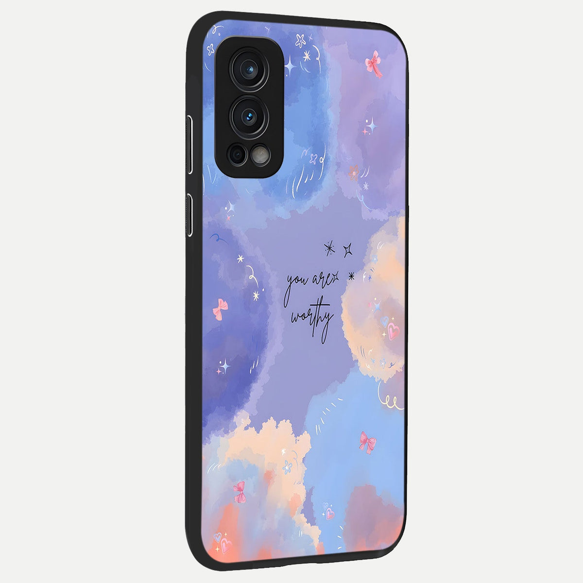 Celestial Cloud Magic back cover For OnePlus Nord 2 slim fit glass case with vibrant aesthetic design