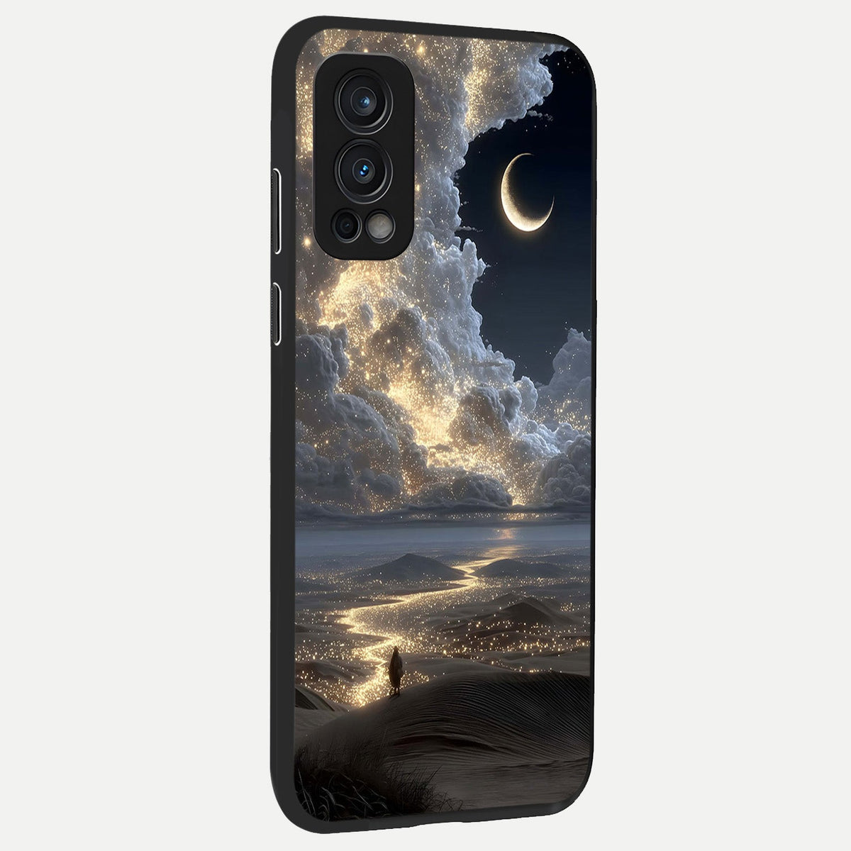 Moonlight Spark Path back cover For OnePlus Nord 2 slim fit glass case with vibrant aesthetic design