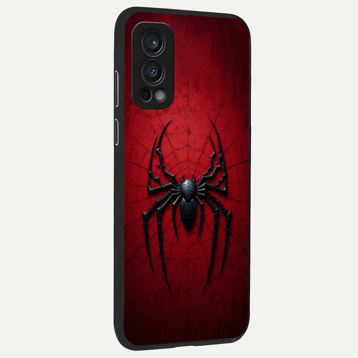 Superhero Web Emblem back cover For OnePlus Nord 2 slim fit glass case with vibrant aesthetic design