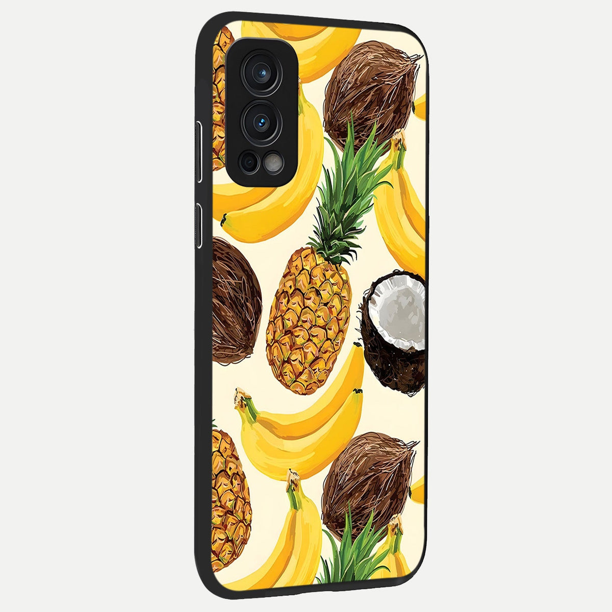 Tropical Fruit Mood back cover For OnePlus Nord 2 slim fit glass case with vibrant aesthetic design