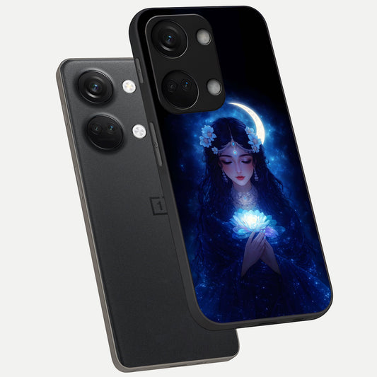 Mystic Moon Queen phone case For Oneplus Nord 3 showing premium glass back cover with detailed artwork