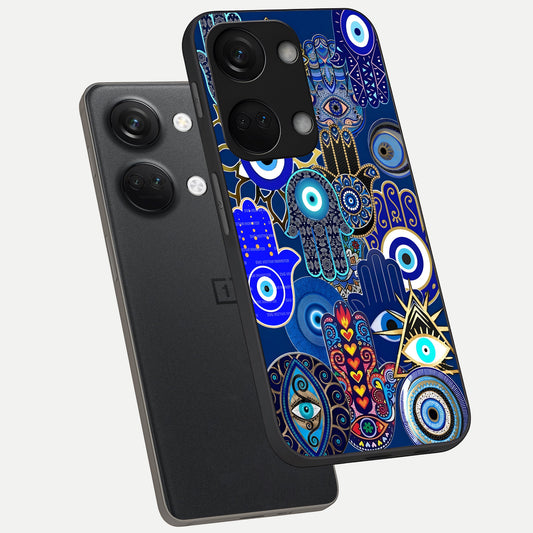 Mystic Palm Guard phone case For Oneplus Nord 3 showing premium glass back cover with detailed artwork