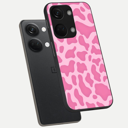 Pinkish Scenery phone case For Oneplus Nord 3 showing premium glass back cover with detailed artwork