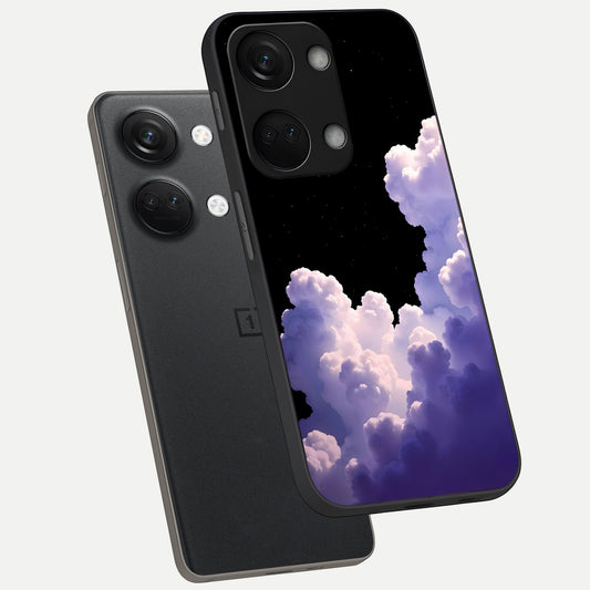 Starlit Night Whispers phone case For Oneplus Nord 3 showing premium glass back cover with detailed artwork