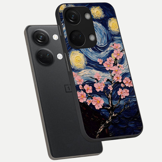 Van Gogh Scenery phone case For Oneplus Nord 3 showing premium glass back cover with detailed artwork