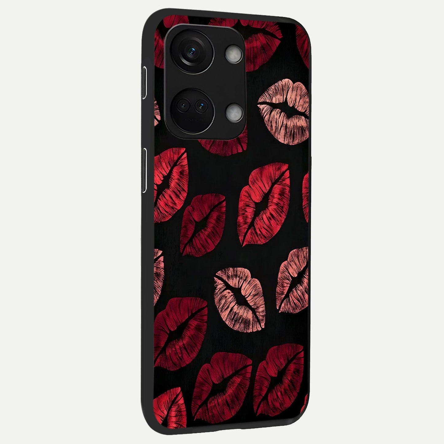 Midnight Kiss Love back cover For Oneplus Nord 3 slim fit glass case with vibrant aesthetic design