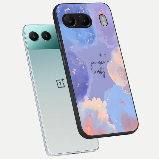 Celestial Cloud Magic phone case For Oneplus Nord 4 showing premium glass back cover with detailed artwork