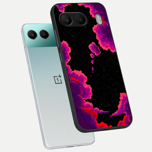 Galaxy Dream Frame phone case For Oneplus Nord 4 showing premium glass back cover with detailed artwork