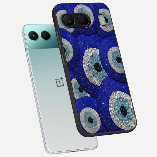 Galaxy Eye Flow phone case For Oneplus Nord 4 showing premium glass back cover with detailed artwork