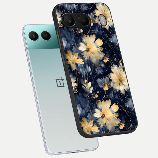 Royal Petal Dream phone case For Oneplus Nord 4 showing premium glass back cover with detailed artwork