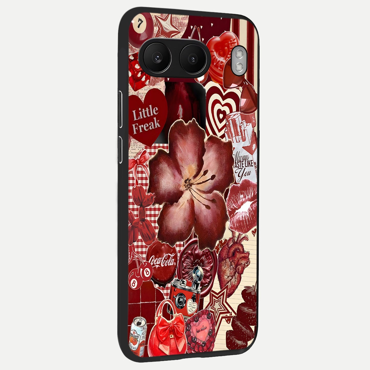 Aesthetic Little Freak back cover For Oneplus Nord 4 slim fit glass case with vibrant aesthetic design