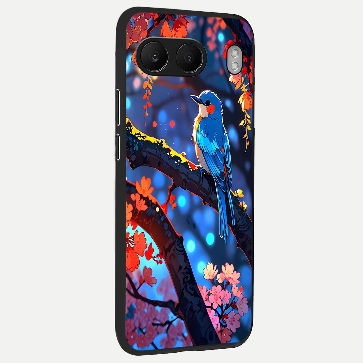Blooming Water Drift back cover For Oneplus Nord 4 slim fit glass case with vibrant aesthetic design