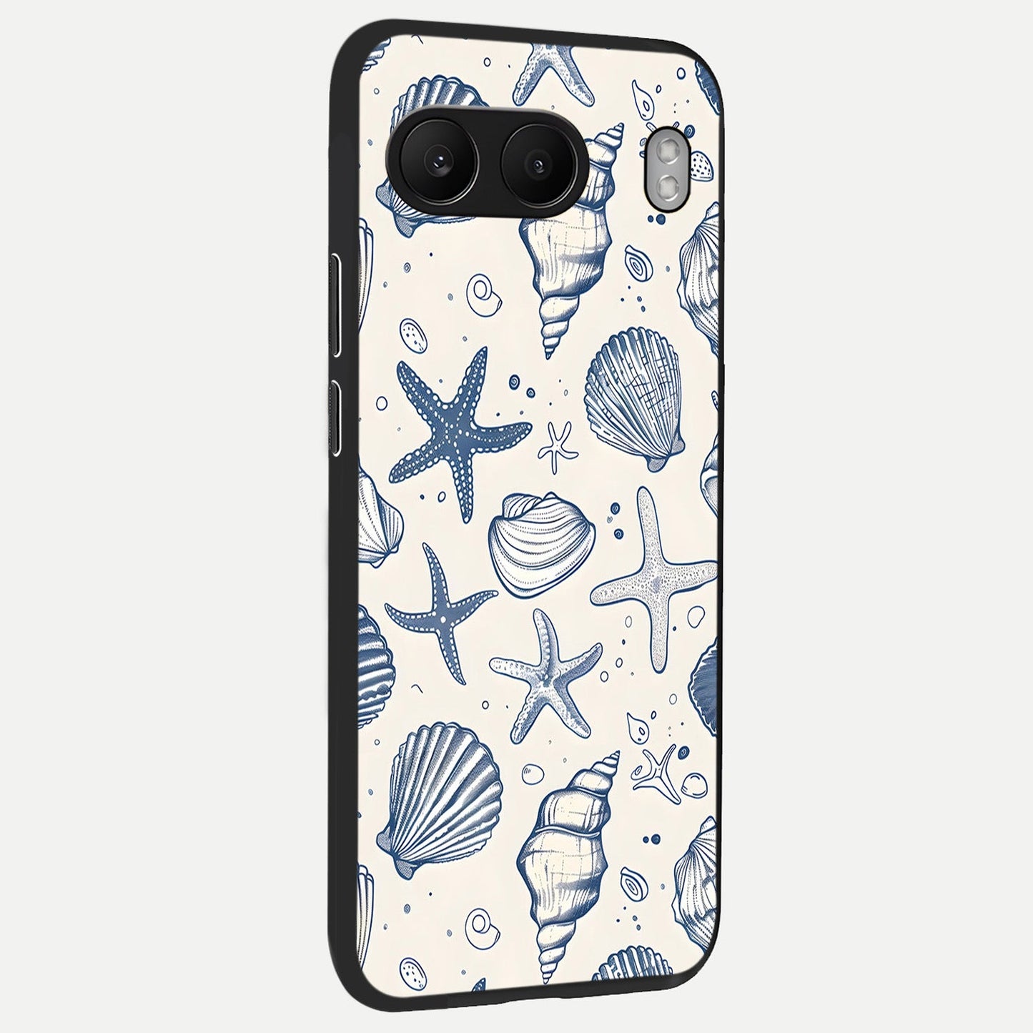 Blue Ocean Outline back cover For Oneplus Nord 4 slim fit glass case with vibrant aesthetic design