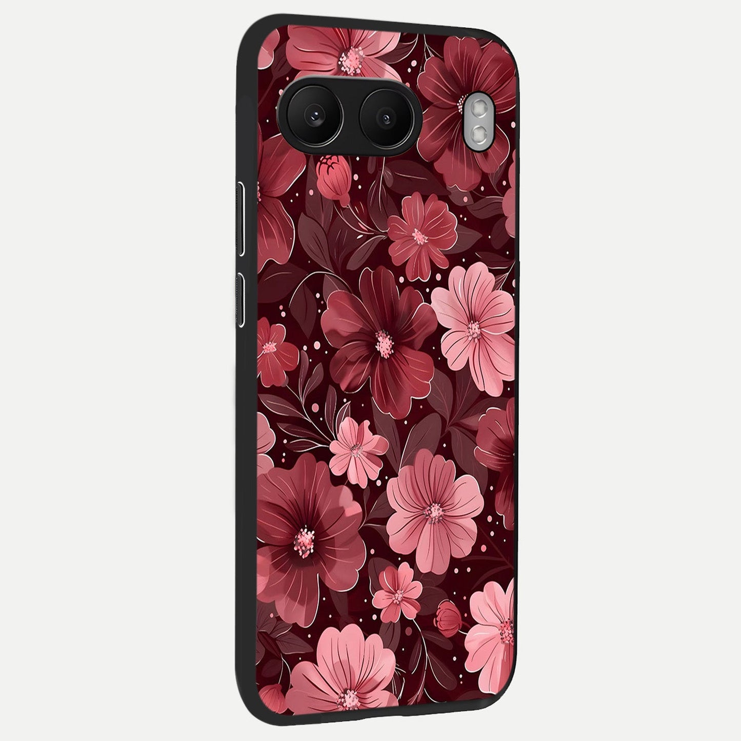 Flower Blush Bloom back cover For Oneplus Nord 4 slim fit glass case with vibrant aesthetic design