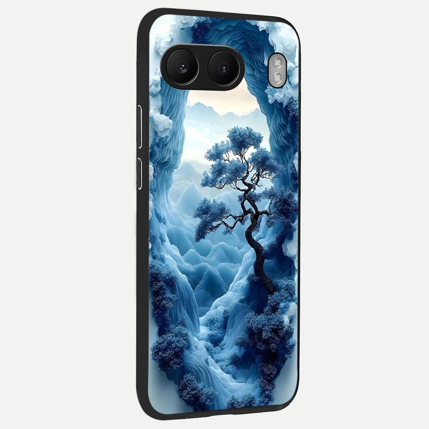 Frozen Serenity Gate back cover For Oneplus Nord 4 slim fit glass case with vibrant aesthetic design