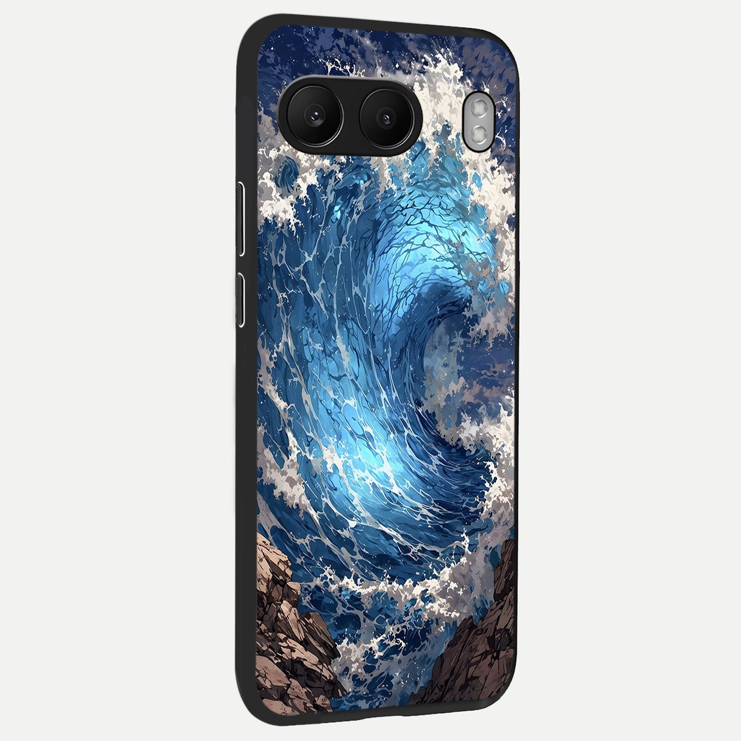 Giant Ocean Wave back cover For Oneplus Nord 4 slim fit glass case with vibrant aesthetic design