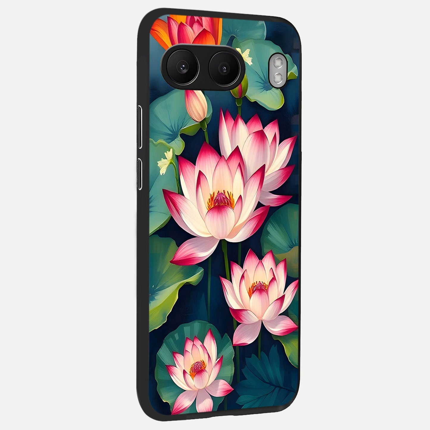 Lotus Dream Serenity back cover For Oneplus Nord 4 slim fit glass case with vibrant aesthetic design