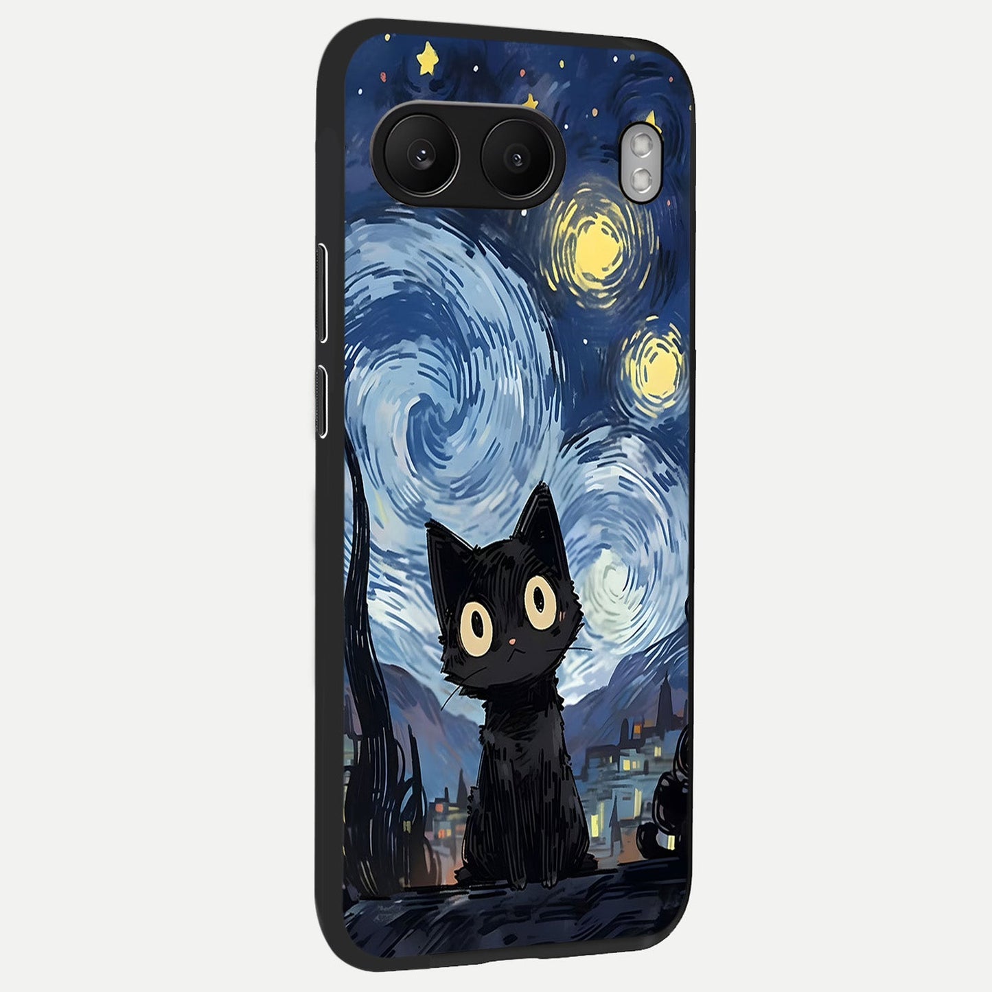 Van Gogh Cat back cover For Oneplus Nord 4 slim fit glass case with vibrant aesthetic design