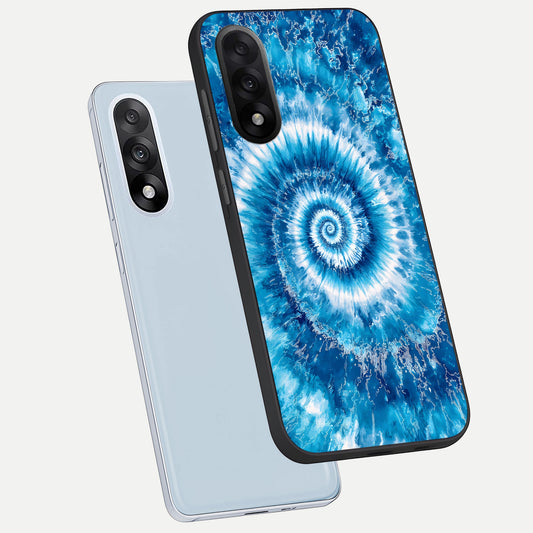 Blue Galaxy Wave phone case For Oneplus Nord 5 showing premium glass back cover with detailed artwork
