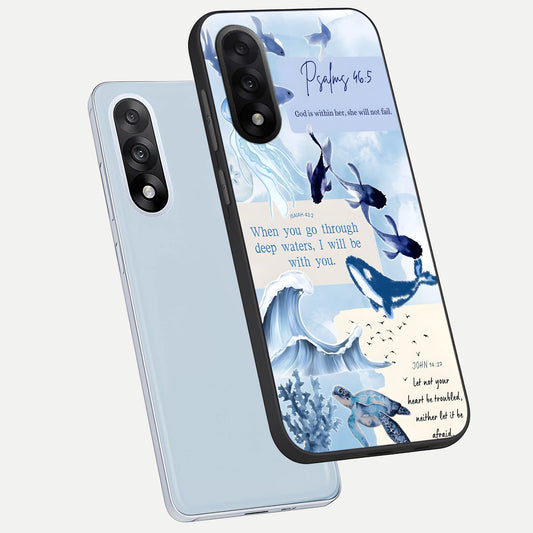 Faithful Ocean Promise phone case For Oneplus Nord 5 showing premium glass back cover with detailed artwork