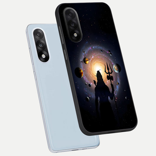 Galactic Shiva Vision phone case For Oneplus Nord 5 showing premium glass back cover with detailed artwork