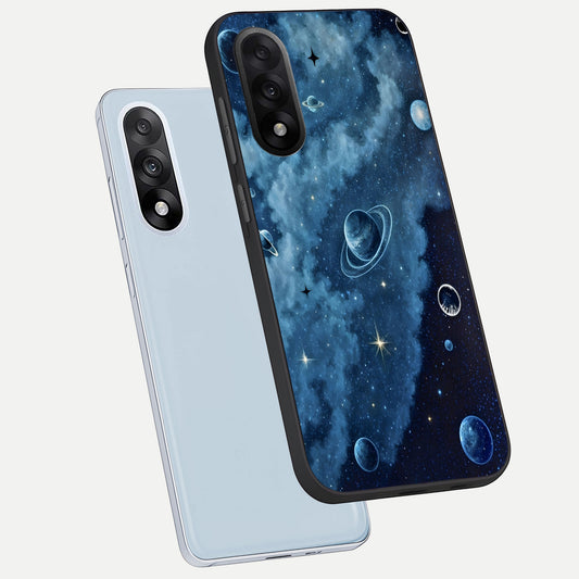 Galaxy Dream Space phone case For Oneplus Nord 5 showing premium glass back cover with detailed artwork