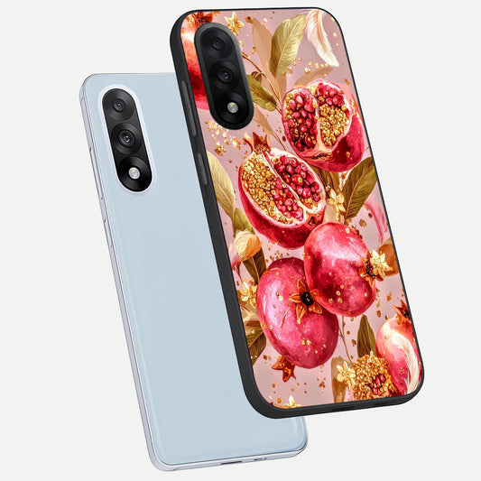 Golden Bloom Glow phone case For Oneplus Nord 5 showing premium glass back cover with detailed artwork