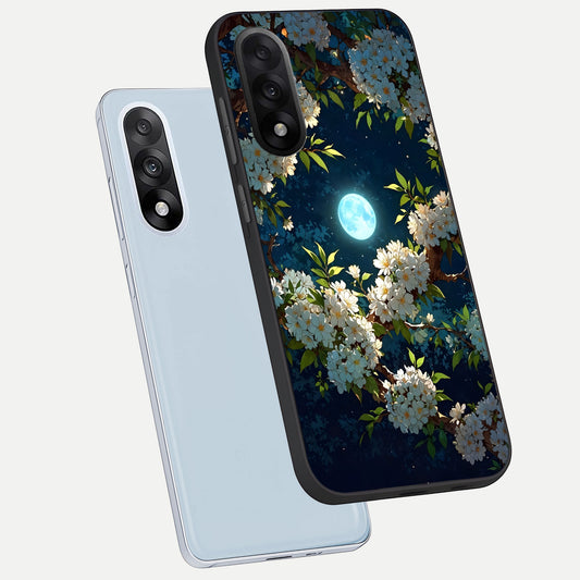Moonlit Blossom Dream phone case For Oneplus Nord 5 showing premium glass back cover with detailed artwork